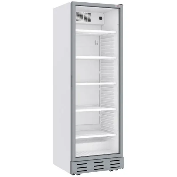 Dagaanbieding Diamond geventileerde positieve vitrine 382L wit 595x614x1803mm 230V horeca