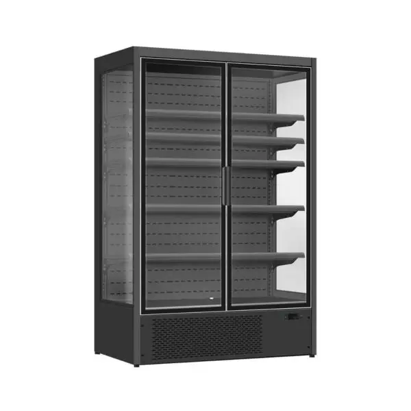 Combisteel Wandkoeling Luke 1.3 1400L 1330x720x2030mm Zwart Gekoeld Display Veilige Betaling
