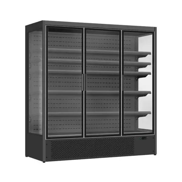 Rechtstreeks Van De Fabrikant Combisteel Wandkoeling Luke 1.9 1900L zwart 1955x720x2030mm +2/+10°C vrijstaand