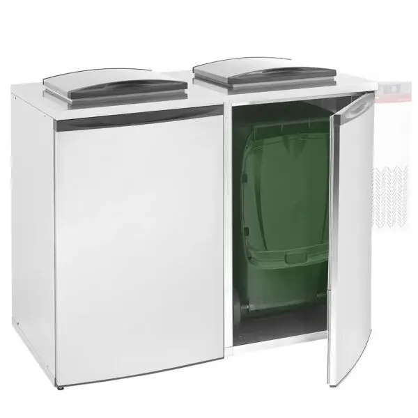 Diamond Afvalkoeler dubbel 2x240 liter 1465x870x1290 mm Meest Verkocht
