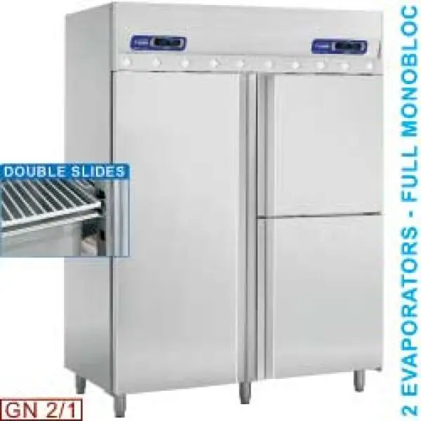 Diamond koel- en viskoelkast IF140T/EL-LIQ 700+350 & 350 L GN 2/1 & 1/1 op wielen Gecertificeerd