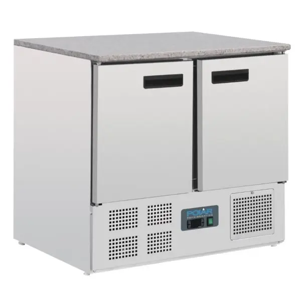 Gastronoble Polar G-Serie Koelwerkbank 240L RVS met Marmeren Werkblad GN1/1 Koopje