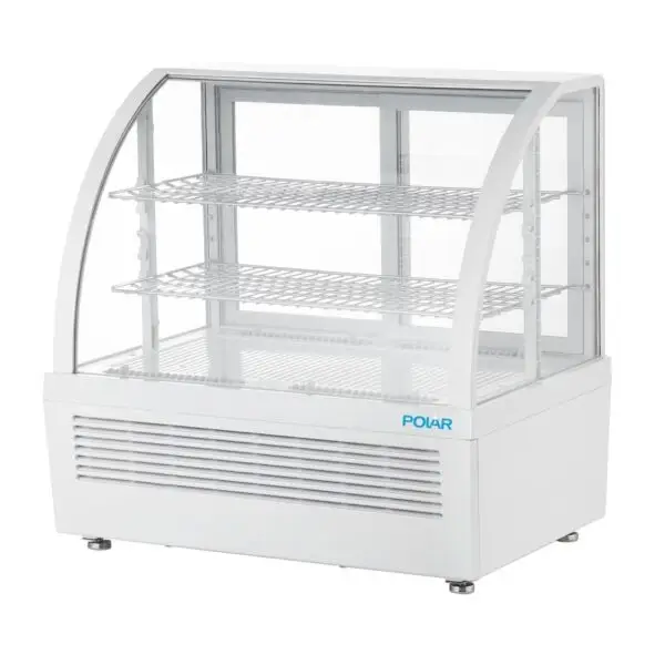 Uitverkoop Polar C-Series Countertop Display Koelkast 100L wit kunststof en glas 705x472x687mm