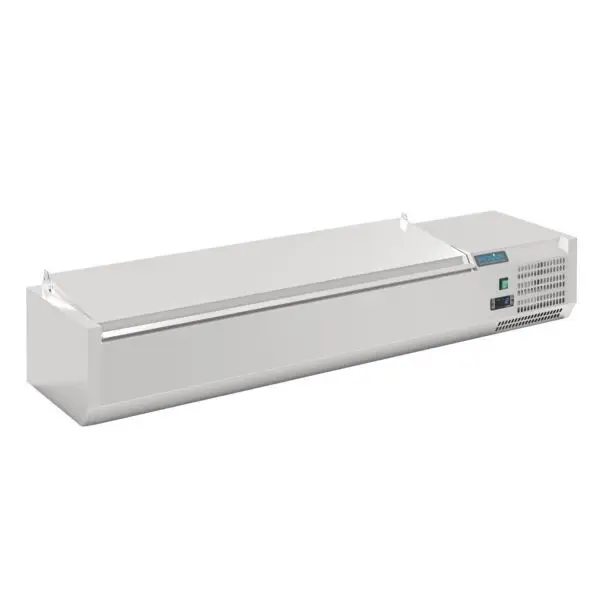 Superprijs Gastronoble Polar G-Serie Opzetkoelvitrine 6x GN 1/4 RVS 110W Met Deksel