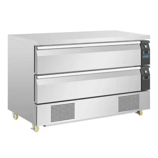 Gastronoble Koel-Vrieswerkbank Polar U-Serie Compact RVS 6x GN 1/1 265L 230V Op = Op