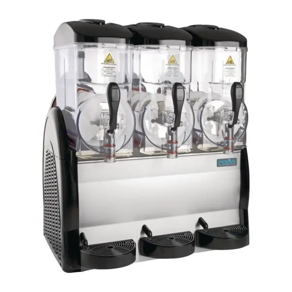 Gastronoble Slush ijsmachine Polar G-Serie 3x12L RVS zwart 1150W 230V Merkproduct