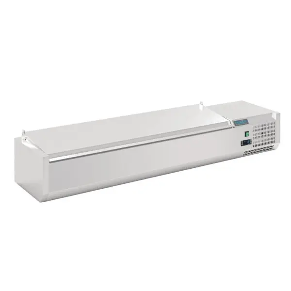 Betrouwbaar Gastronoble Polar G-Serie Opzetkoelvitrine RVS 7x GN 1/4 150x33,5x27,4cm 110W 230V