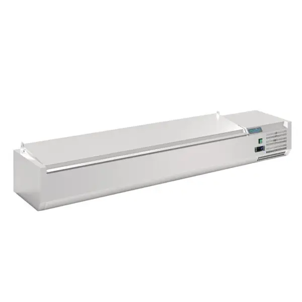 Polar Werkbank Koelkast G-Serie 8x 1/4GN RVS 180x33,5x27,4cm R600a Populair