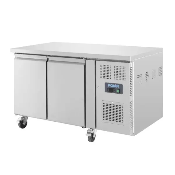 Gastronoble Polar U-Serie 2-deurs vrieswerkbank R290 282L 86x136x70cm RVS Koop Online