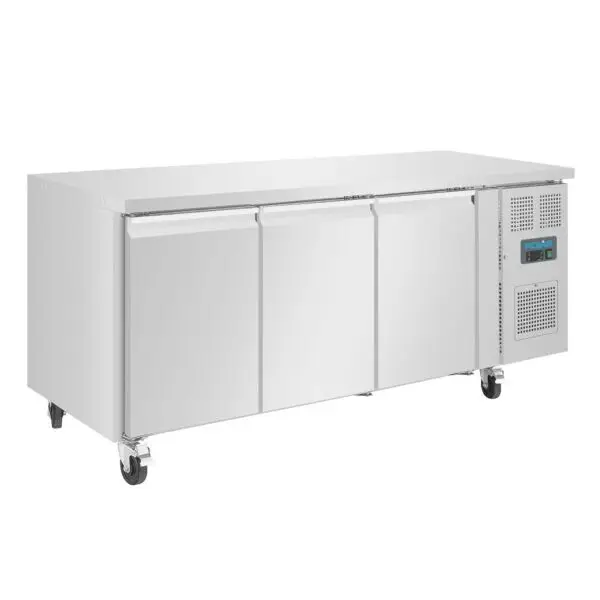 Beperkte Voorraad Gastronoble Polar U-Serie vrieswerkbank 417L RVS GN 1/1 179,5x70x86cm digitaal display