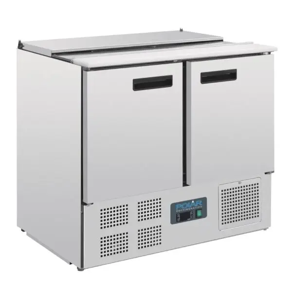 Aanbieding Gastronoble gekoelde saladette Polar G-Serie GAG606 240L RVS 90x70x88,5cm GN 1/1