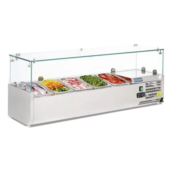 Betrouwbaar Gastronoble Polar G-Serie Werkblad Voorbereidingskoelkast 5x 1/4 GN RVS 150W 230V
