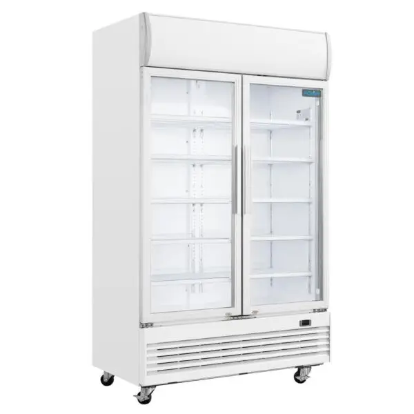 Korting Gastronoble Polar G-Serie Displaykoeling Tweedeurs 950L Wit R290 203x120x73cm