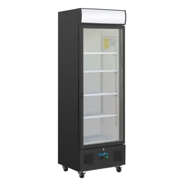 Weekendaanbieding Gastronoble Polar G-Series Rechtopstaande Displaykoeling 368L Zwart R600a