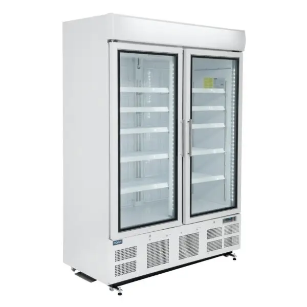 Koop Vandaag Polar G-Serie Rechtopstaande Vitrinediepvriezer 920L Wit R290 202x137x72cm