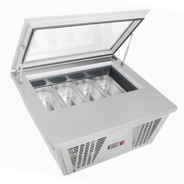 Koop Online Gastronoble Polar G-Serie Tafelmodel Ijsvriezer 4x Napoli pannen RVS 37,7x86,5x73,5cm 210W 220-240V