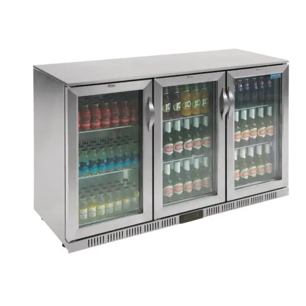 Gastronoble Polar G-Serie 3-deurs barkoeling RVS 330L 350W 230V klapdeuren Voordeelprijs