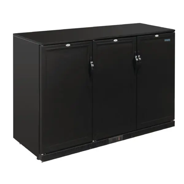 Gastronoble Polar G-Serie Barkoeling 900mm 330L 3 Deuren Zwart Staal Goedkoop