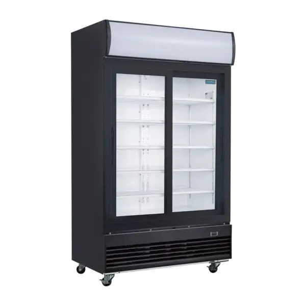 Gastronoble Polar G-Series Rechtopstaande Displaykoeling 950L Zwart R290 Schuifdeur Shop Nu