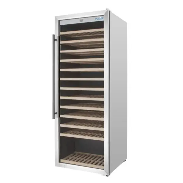 Gastronoble Polar G-Serie Enkele Zone Wijnkoelkast 118 Flessen RVS 157,5x59,5x62,1 cm Direct Verzonden
