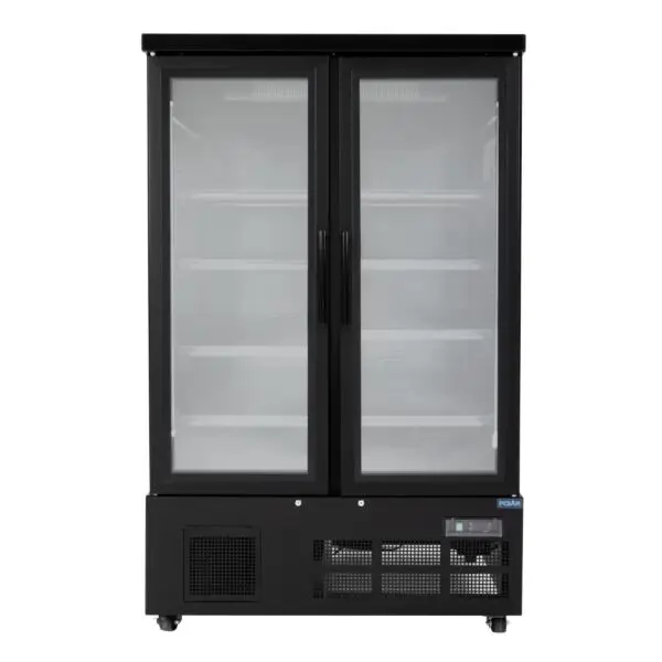 Gastronoble Polar G-Serie Dubbele Deur Multideck Vriezer 1200mm 744L Zwart R290 Laatste Versie