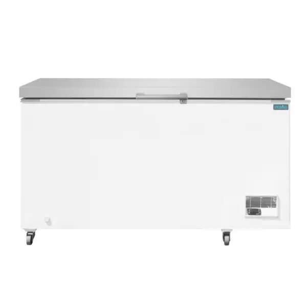 Polar G-Serie Vrieskist 378L Roestvrijstalen Deksel Wit - Professionele Horeca Vriesoplossing Voordeelprijs