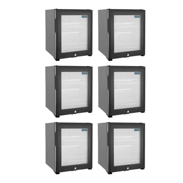 Polar G-Serie Onderbouw Koelkast 29L 230V zwart staal minibar hotel Hoge Kwaliteit