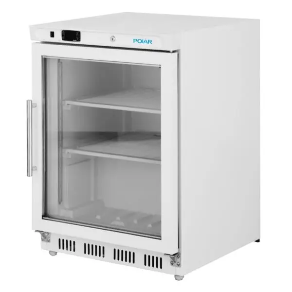 Finale Uitverkoop Gastronoble Polar C-Series Onderbouw Display Vriezer 150L Wit Gelakt Staal -129L -18°C tot -22°C