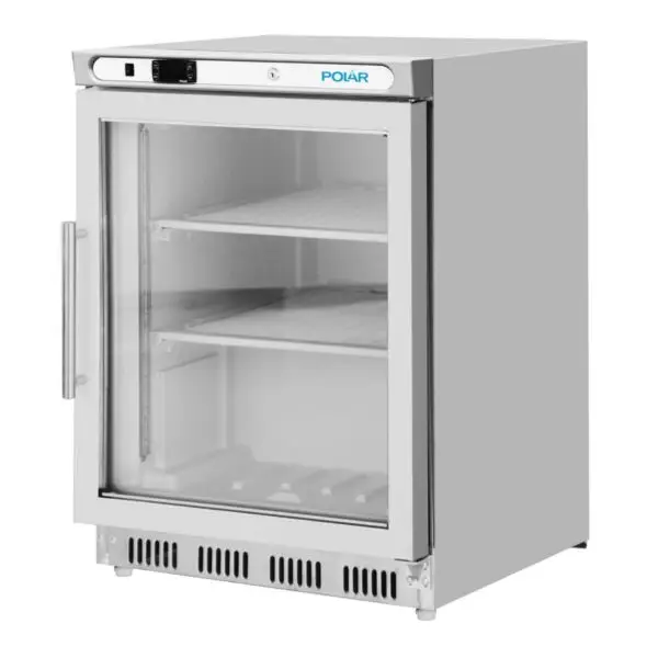 Lage Prijs Gastronoble Polar C-Series Onderbouw RVS Display Vrieskast 129L - R290 koelmiddel