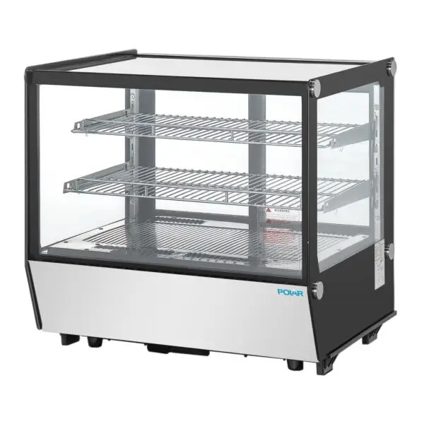 Shop Nu Gastronoble Polar G-Serie Aanrecht Display Koelkast 120L Zwart 702x568x686mm RVS