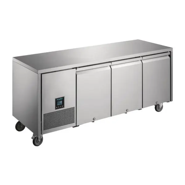 Gastronoble Polar U-Serie Premium Driedeurs Vrieswerkbank 420L R290 85x188,5x66cm Bestseller