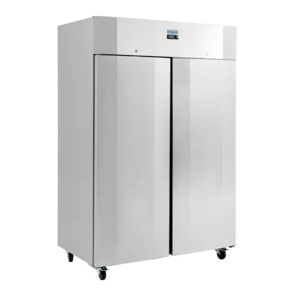 Gastronoble Polar U-Serie energiezuinige staande koelkast 1400L RVS GN 2/1, klimaatklasse 5, LED-verlichting Goedkoop