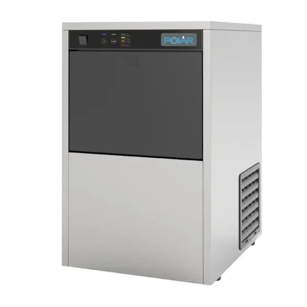 Korting Gastronoble Polar U-Series tafelmodel ijsmachine 20kg/dag met UVC 4kg opslag RVS 220-240V zilver