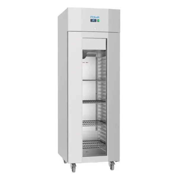 Op = Op Gastronoble Staande Display Vriezer Polar U-Serie 700L RVS 215x70x81cm