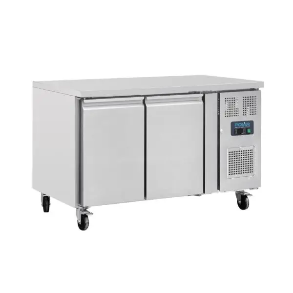 Weekendaanbieding Gastronoble Polar U-Serie Dubbeldeurs Counter Koelkast 282L RVS 136x70x85cm 220-240V