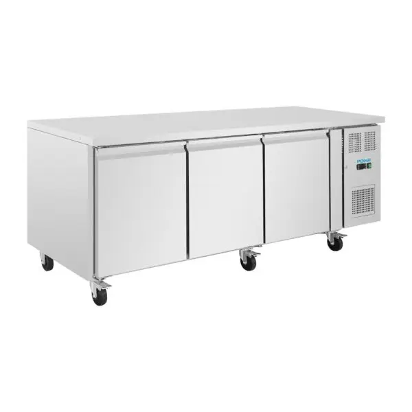 Aanbieding Gastronoble Polar U-Serie 3-deurs koelwerkbank 634L RVS 86x202x80cm
