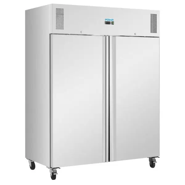 Gastronoble Polar U-Series Staande Dubbeldeurs Koelkast/Vriezer 1300L RVS GN 2/1 270W 220-240V Dagaanbieding