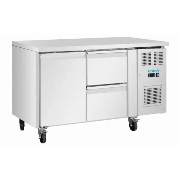 Fabrieksprijs Gastronoble Polar U-Series Koelwerkbank GN 2/1 143L 300W RVS zilver