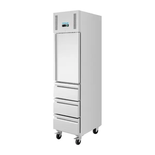 Shop Nu Gastronoble Polar G-Series Slanke GN-Kastkoelkast 292L RVS 210x48,4x74,5cm 250W
