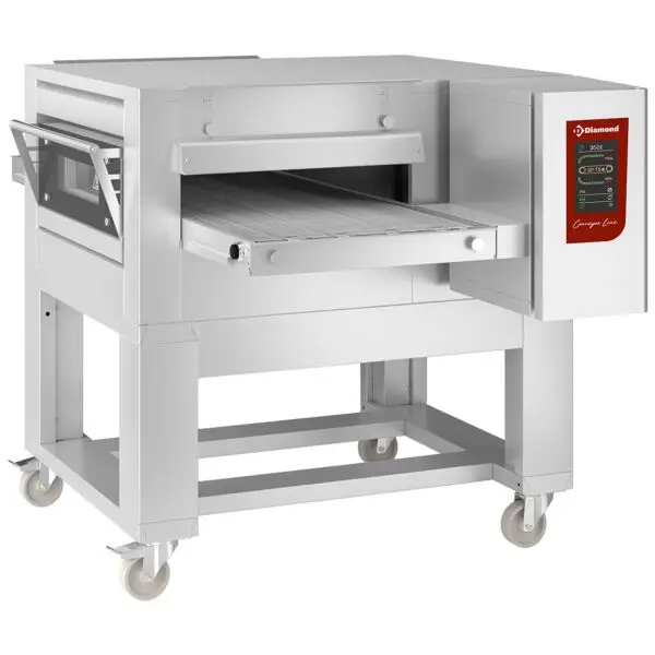 Op = Op Diamond Elektrische geventileerde tunneloven DIFTEV50-85-NT 500x850 mm 14,2 kW 400V pizza- en bakkerij toepassingen