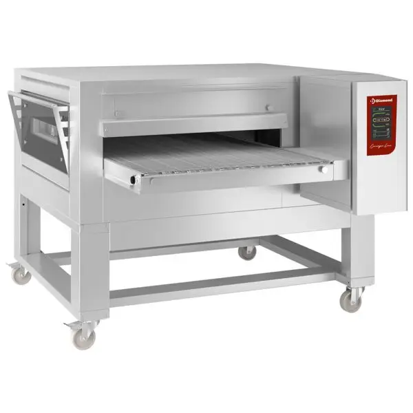 Diamond Elektrische geventileerde tunneloven DIFTEV80-120-NT 800x1200 mm roestvrij staal met touchscreen voor pizza en bakery Actieprijs