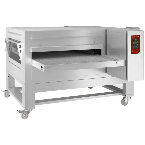 Merkproduct Diamond gas tunnel-oven DIFTGV100-130-NT 1000x1300 mm AISI 304 met touchscreen bediening