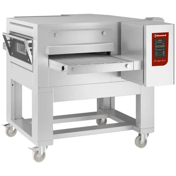 Diamond Gas tunnel-oven DIFTGV50-85-NT 500x850 mm RVS met touchscreen en gasverwarming voor pizzaproductie Express Levering