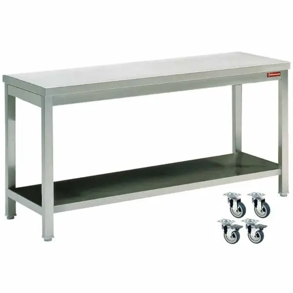 Aanbieding Diamond RVS kasttafel TL1681R-LIQ 1600x800x900 mm professioneel werkblad