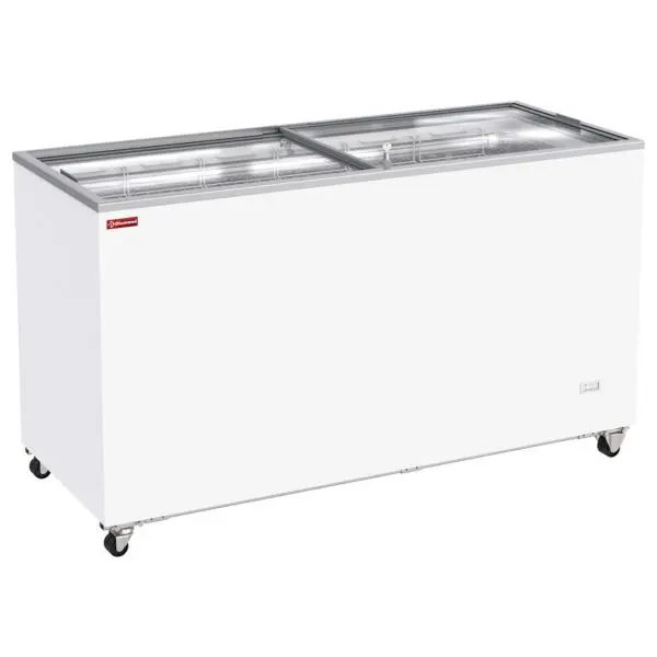 Diamond kofferdiepvries GVL51-G5-2EME 503L schuifdeksels op wielen 1555x635x890 mm -23° tot -15°C 230V horeca Exclusieve Aanbieding