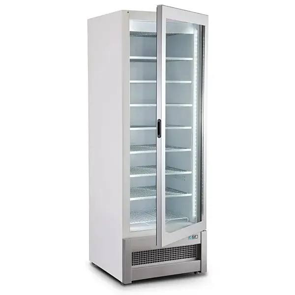 Combisteel vrieskast met glasdeur 353L statisch wit 1935x520x740mm LED-verlichting Dagaanbieding