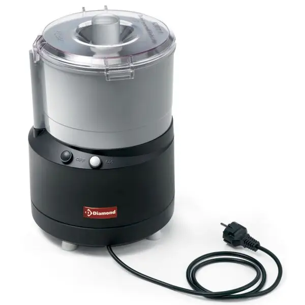 Direct Verzonden Diamond Cutter 3,2L met glad mes en ABS kuip 240x240x330 mm 0,37 kW 230V dynamische bereiding