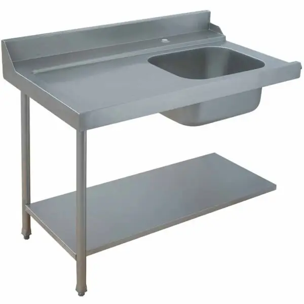 Lage Kosten Diamond Voorwastafel links model DLV-S12-2EME 1200x715x850/1000 mm horeca in- uitgaand