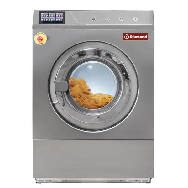 Diamond professionele wasmachine DLW11-TS/D-LIQ 11 kg supercentrifugering RVS 400V 10,5 kW Bestel Nu