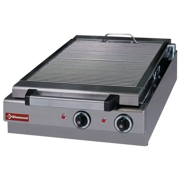 Alleen Vandaag Diamond elektrische stoomgrill DIGCV-SX 490x500x185 mm 5 kW RVS tafelmodel